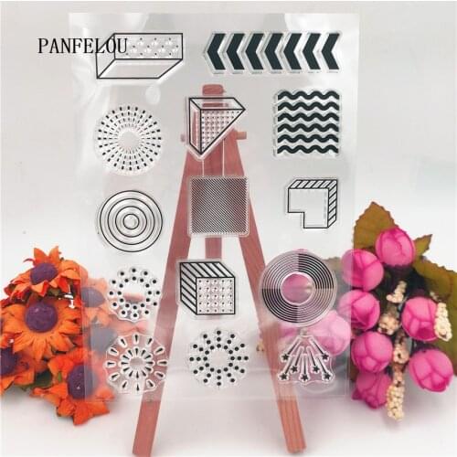PANFELOU 11*16 circles Transparent Clear Silicone Stamp/Seal DIY scrapbooking/photo album Decorative clear stamp sheets