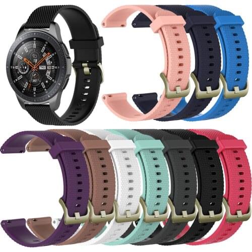 Silicone Watchband Strap for Samsung Galaxy Watch 46mm SM-R800 For Huami amazfit 2 stratos For LG W100 W110 W150 Smart wristband