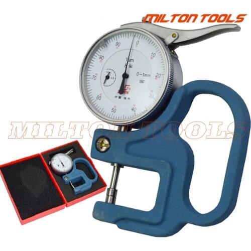 0-1mm 0.001mm Film Thickness Gauge 1mm Micron Dial Thickness Gauge thickness meter tester 0-1mmx0.001mm
