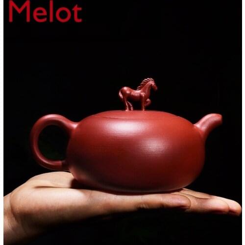 Yixing Purple Clay Teapot Set Handmade Famous Authentic Teapot Household Tea Set Large Capacity Master Animal Xi Shi Pot