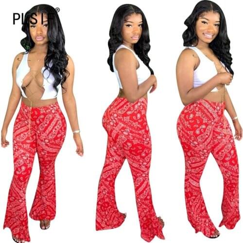 Totem pattern sexy print long pant high waist summer fashion women trousers skinny sexy long pants