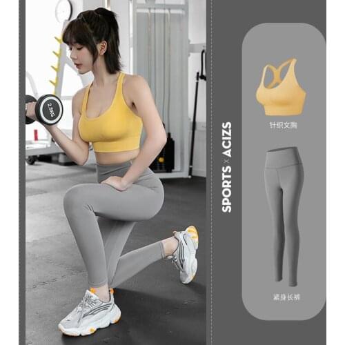 Two Piece Set Women Yoga Yoga Womens Spring Summer New Fashion High Red Running Women Conjuntos De Mujer Ensemble Femme