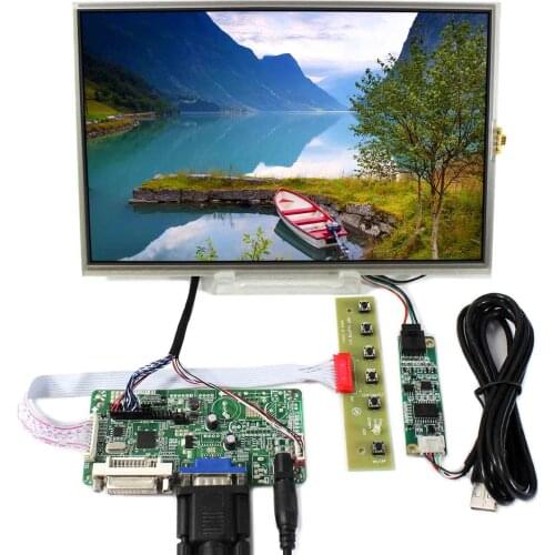 10.1" LP101WX1-SLP2 1280x800 4wire Resistive Touch Screen VGA DVI LCD Controller Board B101EW05 LCD Display