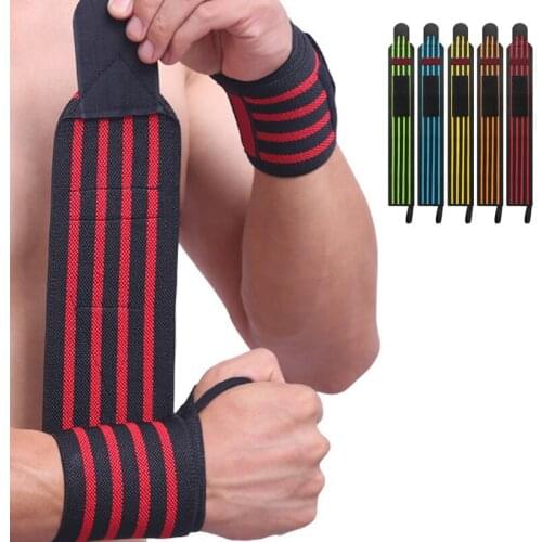 2 Wraps For Weight Lifting Wrist Support Cotton Wraps Gym Bandage Straps For Men & Women Premium Quality Wrist Wraps