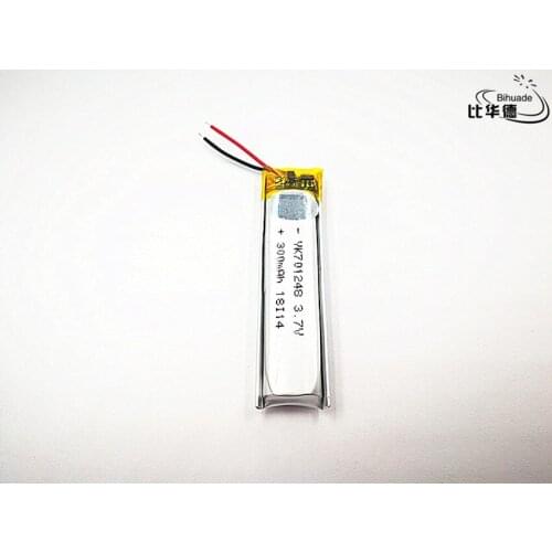 5pcs/lot Good Qulity 3.7V,300mAH,701248 Polymer lithium ion / Li-ion battery for TOY,POWER BANK,GPS,mp3,mp4