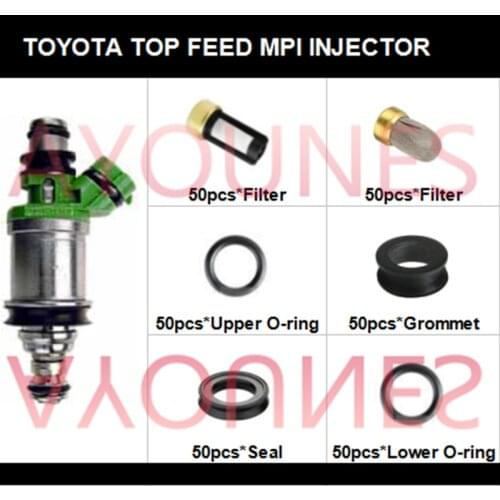 50sets fuel injector repair kit fuel injector set fit for Toyota Celia Carmy RAV4 for 23250-74140 free shipping (AY-RB101)