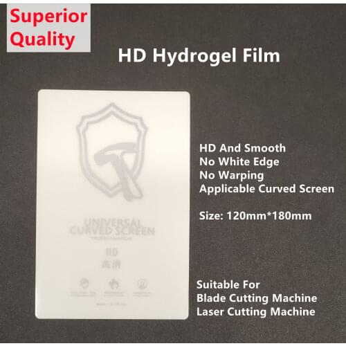 50pcs Superior Quality HD Hydrogel Film For Mobile Phone Screen Protector Scratch Proof Self Recovery Blade Cutting Machine TPU