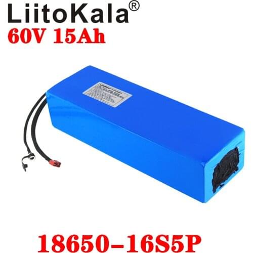 LiitoKala E-bike battery 60V 20ah 25ah 30ah 15Ah li-ion battery pack bike conversion kit bafang 1000w BMS High power protection