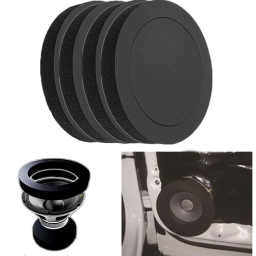 Car Universal Speaker Insulation Ring Soundproof Cotton Ring Foam Pad Noise Isolation Speaker Ring Bass Door Trim Sound