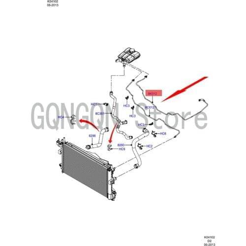 CAR water tank return pipe long For dMo nd eoF oc us water tank hose cooling hose return kettle small water pipe radiator hose