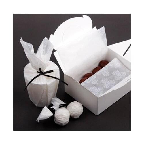 Hot Sale 25*35cm 50pcs elegant Bread Cake Cookies Food Wrapping Paper Christmas Packaging Butter Baking chocolate soap use