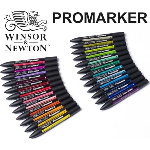 Winsor & Newton Promarker Twin Tip Graphic Marker Pens 172 Full Colors