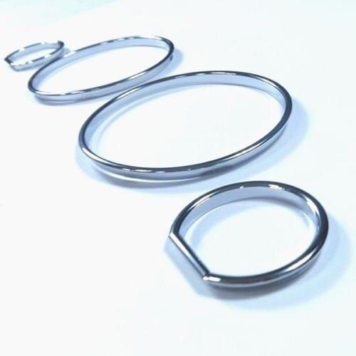 Chrome Dash Gauge Ring Set For BMW E32 / E34 Models