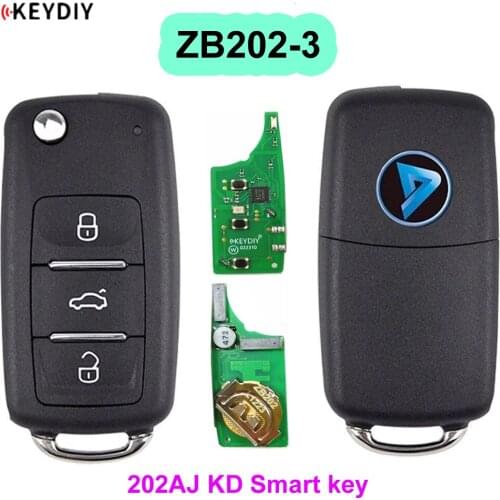 KEYDIY ZB Remote ZB202-3 Multi-functional B5 Type 202AJ Smart Car Key for KD-X2 Fit More than 2000 Models