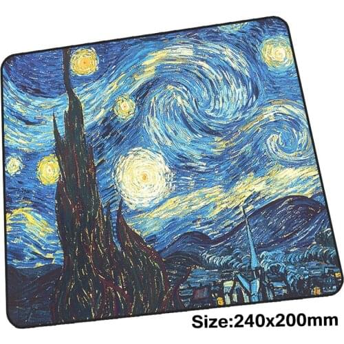 Van gogh mouse pad 240x200x3mm mousepads best gaming mousepad gamer Domineering personalized mouse pads Professional pc pad
