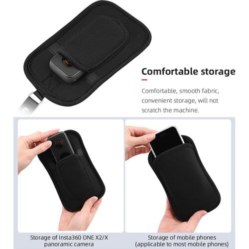 For Insta360 ONE X2/X Lightweight Lanyard Storage Bag Carrying Case
