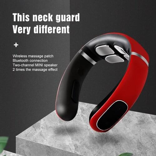 Smart Electric Neck and Shoulder Massager Pain Relief Tool Health Care Relaxation Cervical 4HeadMagnetic Therapy Massage Machine