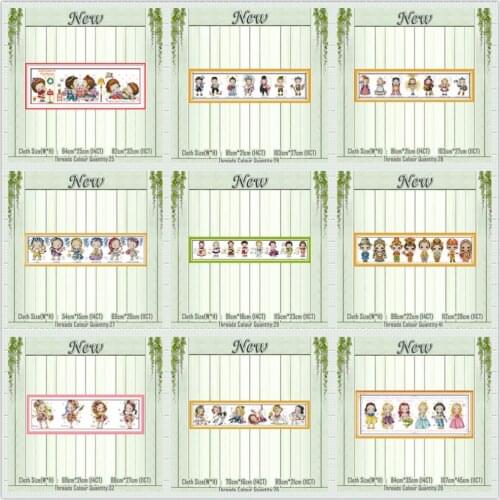 Baby World festival boy girls paintings counted printed on the canvas DMC 11CT 14CT kits Cross Stitch embroidery needlework Sets