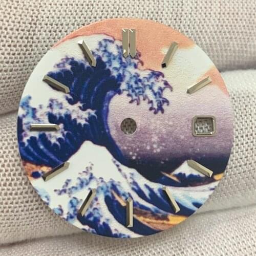 Non-luminous surfing Watch accessories 28.5mm dial is suitable for assembly 2813, 8215, 2824 automatic movement