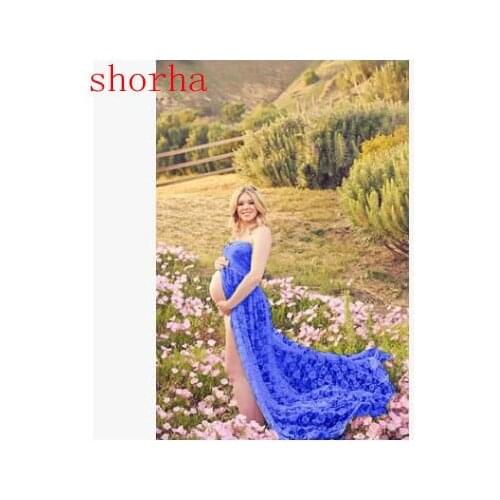 New Style Maternity photography props Maternity gown lace Maternity Dresses Maternity Fancy Photo Shooting pregnant dress
