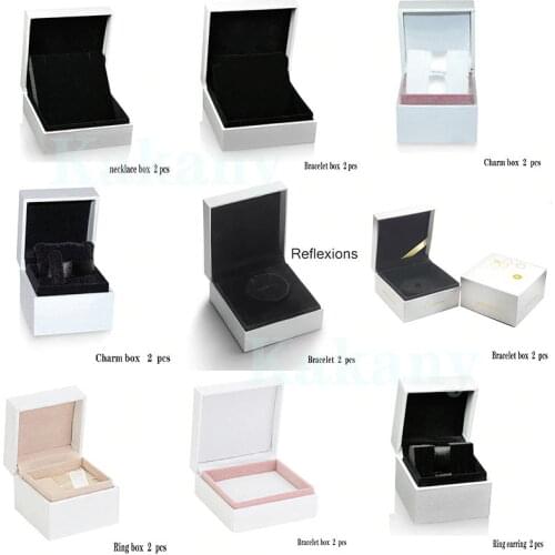 Original Charm Ring Earrings Storage Protection Box Jewelry Fashion Ladies Gift Gift Box Factory Direct Sales