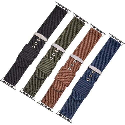 Sport Bracelet 42mm 44mm 38mm 40mm Strap Nylon Watchband for Apple Watch Band Series 6 5 4 3 2 1 watch Band Accessories