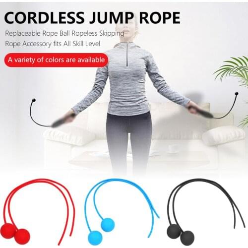 1pair Cordless Jump Rope Replaceable Rope Ball Ropeless Skipping Rope Accessory fits All Skill Level