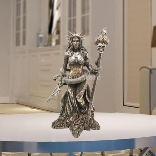 Greek Danu Goddess Statues Figurine Resin Poseidon Figurine Statue Europe Religious Goddess Ornaments Desktop Decor Artwork