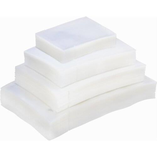 100Pcs/Lot Nylon Vacuum Bag Tear Notch Recyclable Food Candy Nut Sausage Biscuits Dustproof Waterproof Storage Packaging Pouches