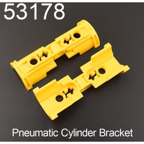 2PCS 53178 Pneumatic Cylinder Bracket Building Block Bricks Accessories Parts MOC DIY Education Build Toys