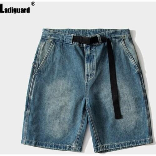 2021 Stylish simplicity Men Denim Pants Simple All-match Classic Fashion Shorts Jeans Men Casual Blue Denim Shorts Mens Clothes