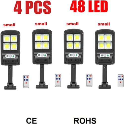 4pcs tabular oblong 48LED Outdoor Solar Powered light Sunlight For Outdoor Garden Security Night Wall Split Solar Lamp motion s