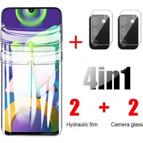 4-in-1 Hydrogel Film for Samsung Galaxy m21 protective film sansun m 21 SM-M215F 6.4" screen protector film safety not glass