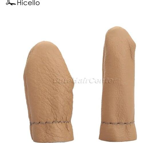 Hicello 10 Pairs Finger Safe Embroidery Tool Leather Needle Felting Thumb Index Finger Protector Thumb Index Thimble Craft Tool