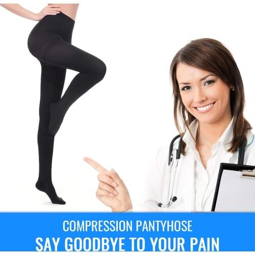 Compression Stockings for Women Medical Compression Pantyhose Women Men 20-30 MmHg Edema Varicose Veins