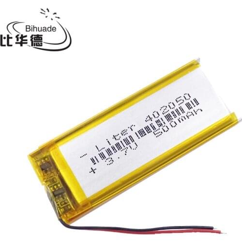 402050 3.7v 420mAh li-ion Lipo cells Lithium Li-Po Polymer Rechargeable Battery For Tachograph Bluetooth speaker Car DVR