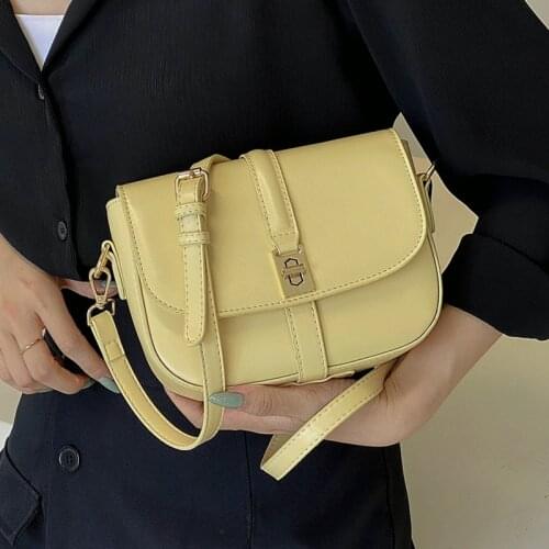 Small Flap Female Shoulder Bag High Quality Pu Leather Messenger Bags 2021 Womens Brand Handbag Lady Solid Color Crossbody Bag