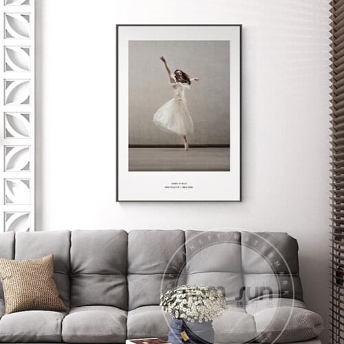 Fashion Decoration Painting Ballet Dancer Poster And Print Modern Wall Art For Living Room Girl Canvas Decor For Home Decoration