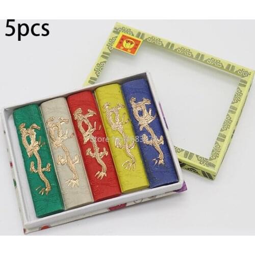 1Set Five colorful Dragon Ink/Seven colorful Dragon Ink Chinese Calligraphy Ink bar Ink block