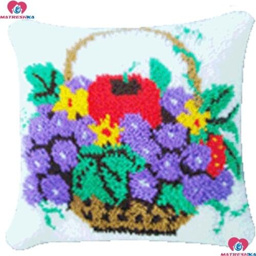Latch Hook Rug Kits Fruit Pillow Embroidery Cushion Cover Accessories Printed Canvas Knooppakket Kleed La Casa De Papel Series