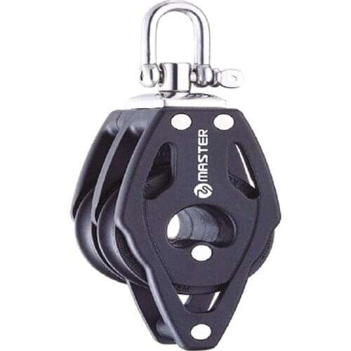 Marine Boat Yacht Sailboat Hardware 40mm 1 9/16 inch Double Swivel Shackle Becket Block Master BB-0404F