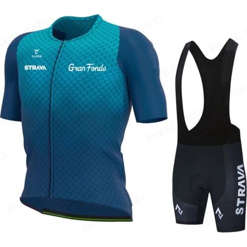 Strava Team Mens Cycling Wear Bicycle Roupas Ropa Ciclismo Hombre Sets MTB Maillot Bicycle Summer Road Bike Triathlon Suits