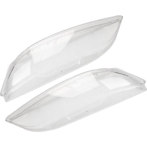2Pcs Car Headlight Lens Plastic Cover 60cmx6cm Replacement Lamp Lens Cover For Mazda 6 2003-2008