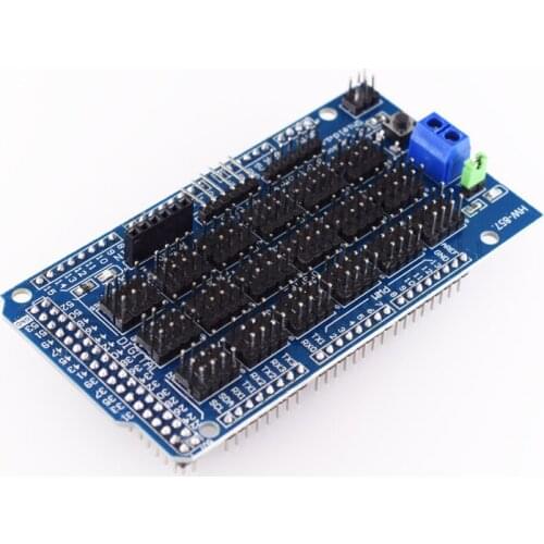 MEGA2560 ATmega2560-16AU Sensor Shield Sensor Expansion Board V2.0 with Bluetooth SD Card APC220 Wireless RF Interface