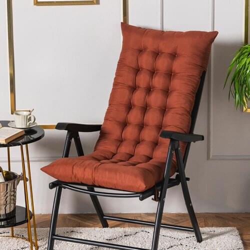 Household Anti-slip Recliner Cushion Thickened Rocking Chair Cushions Office Home Folding Chair Cushion Does Not Include Chairs