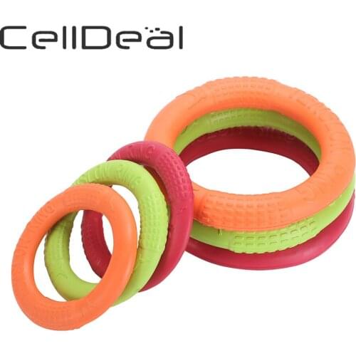 Durable Soft Non-toxic Premium EVA Dog Ring Toy Dog Bite Resistant Toys Flying Ring Safe Pet Ring Dog Chew Toy Products Supply