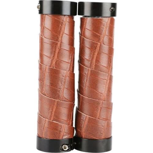 Bike Handlebar Grips Bicycle Handle Grips Non-Slip Double Lock Bicycle Handlebar For MTB Road Bike Scooter Folding