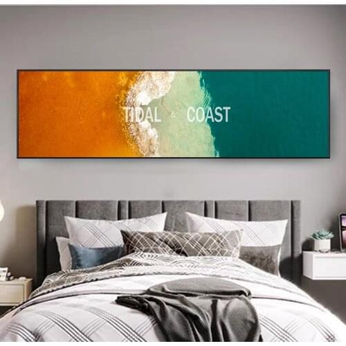 Northern Europe Modern Contracted Seascape Beach Seabird Sunset Landscape Canvas Painting Art Print Poster Wall Pictures Decor