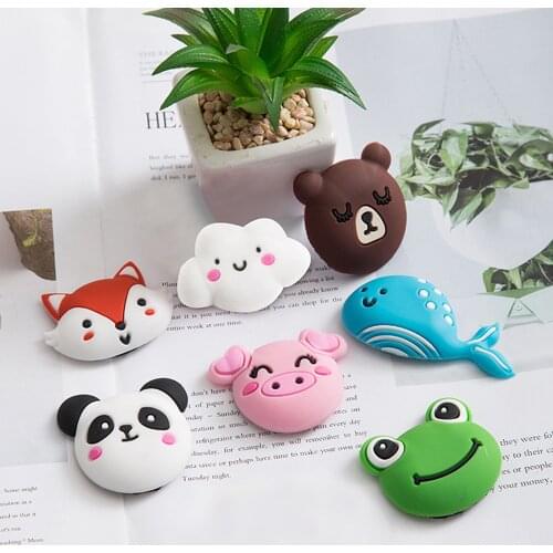 Silicone Cartoon Self Adhesive Door Stopper Crash Pad Wall Protector Door Handle Bumper Guard Anti-slip Thicken Sticker