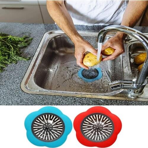 Bathroom Sink Strainer Universal Kitchen Sink Strainer Bathroom Shower Drain Sink Drains Cover Sink Colander Sewer Hair Filter